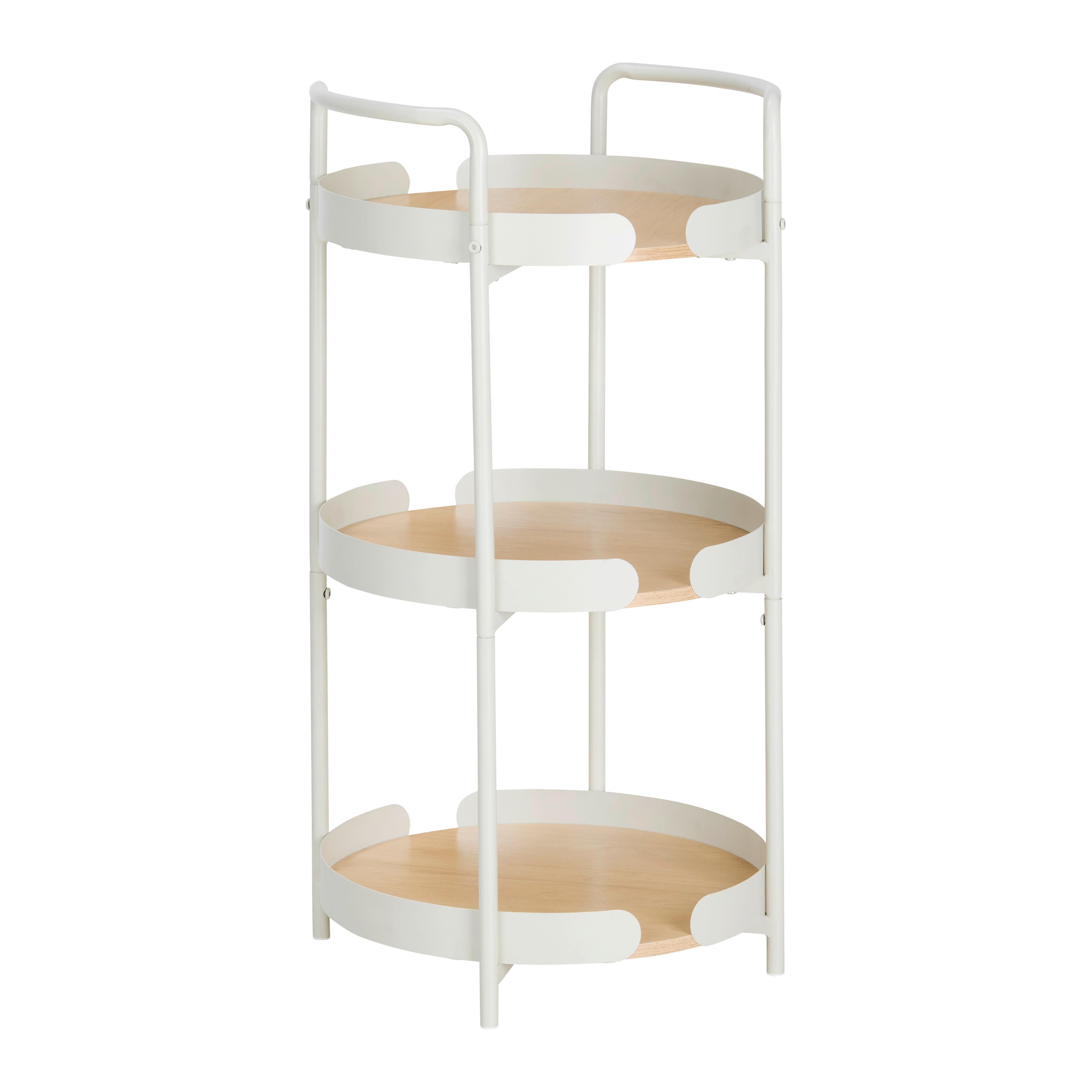 Bruce Kolica Za Serviranje - kašmir/boje hrasta, Moderno, drvni materijal/metal (44/80/44cm) - Modern Living