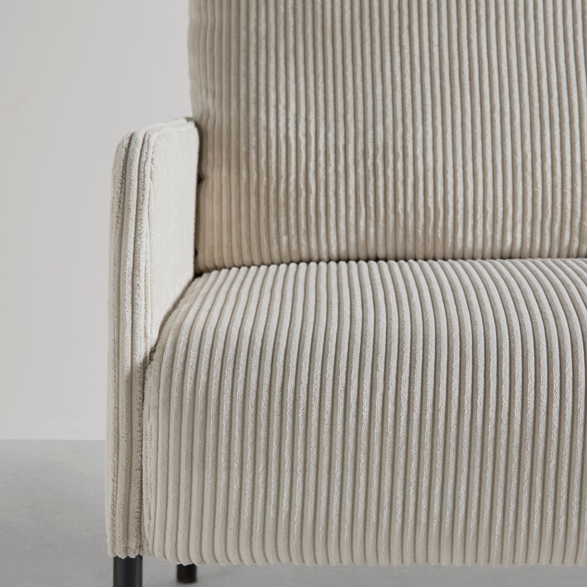 Zofa Cord - črna/bež, Moderno, kovina/tekstil (120/82/79cm) - Mömax