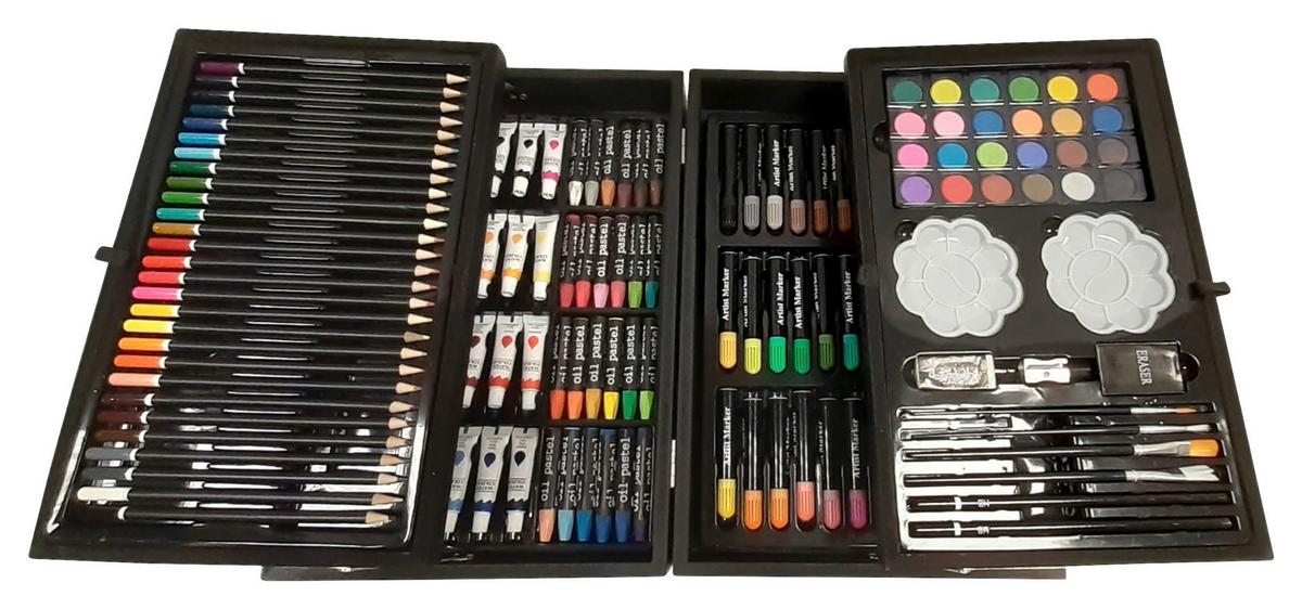 Művész Készlet Artico - fekete, fa (34/24/9cm)