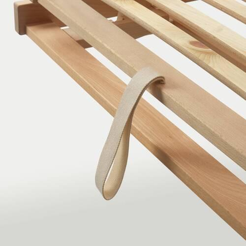 Zirben-Lattenrost ca. 80x200 cm, metallfrei - Zirbelkieferfarben/Buchefarben, Basics, Holz/Kunststoff (80/200cm) - Linea Natura