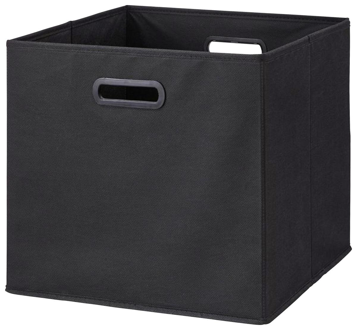 Zložljiva Škatla Elli, Črna - črna, Konvencionalno, karton/tekstil (33/33/32cm) - Mömax