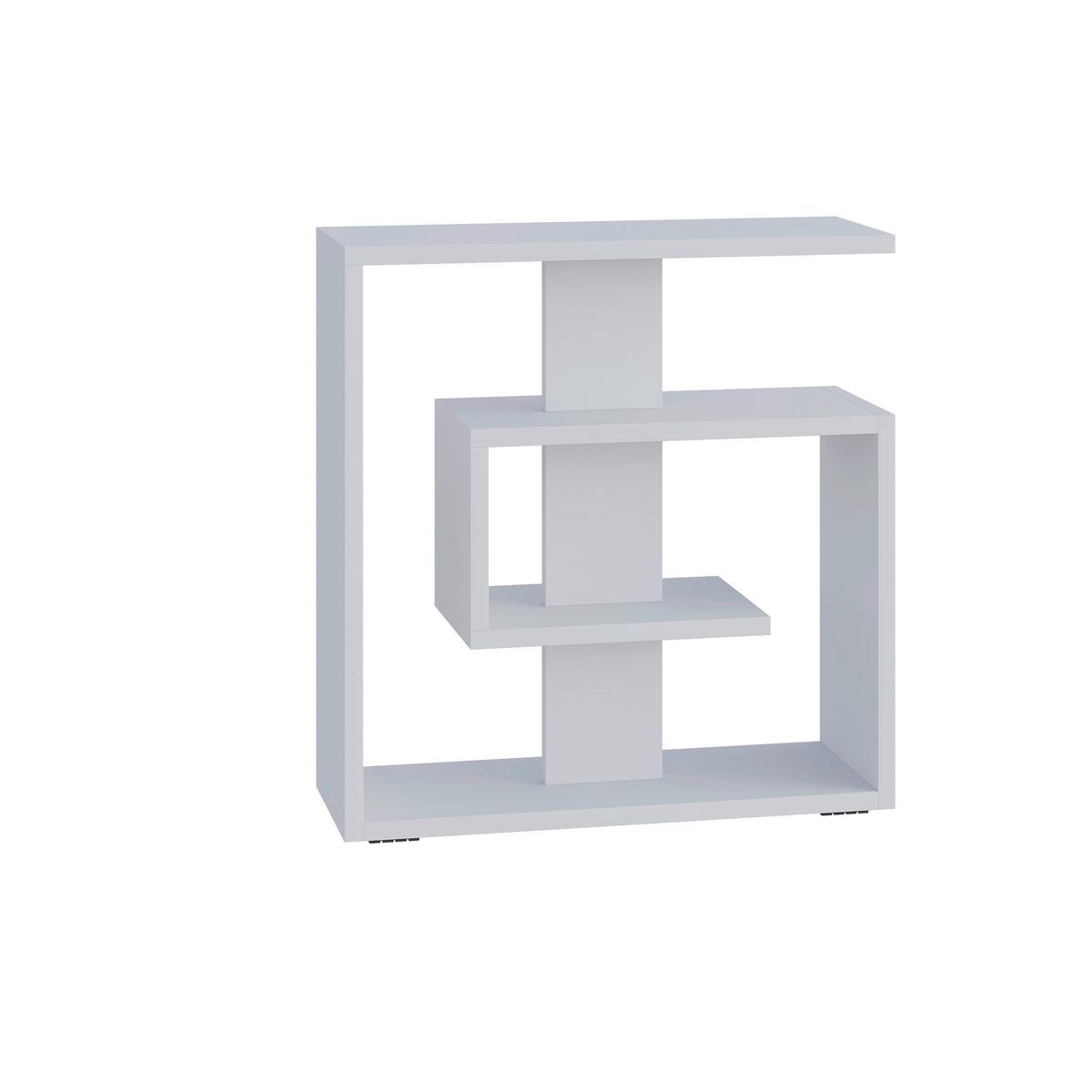 Beistelltisch Saly ca. 55x20x57 cm Weiß - Weiß, Design, Holzwerkstoff (55/20/57cm) - Livetastic