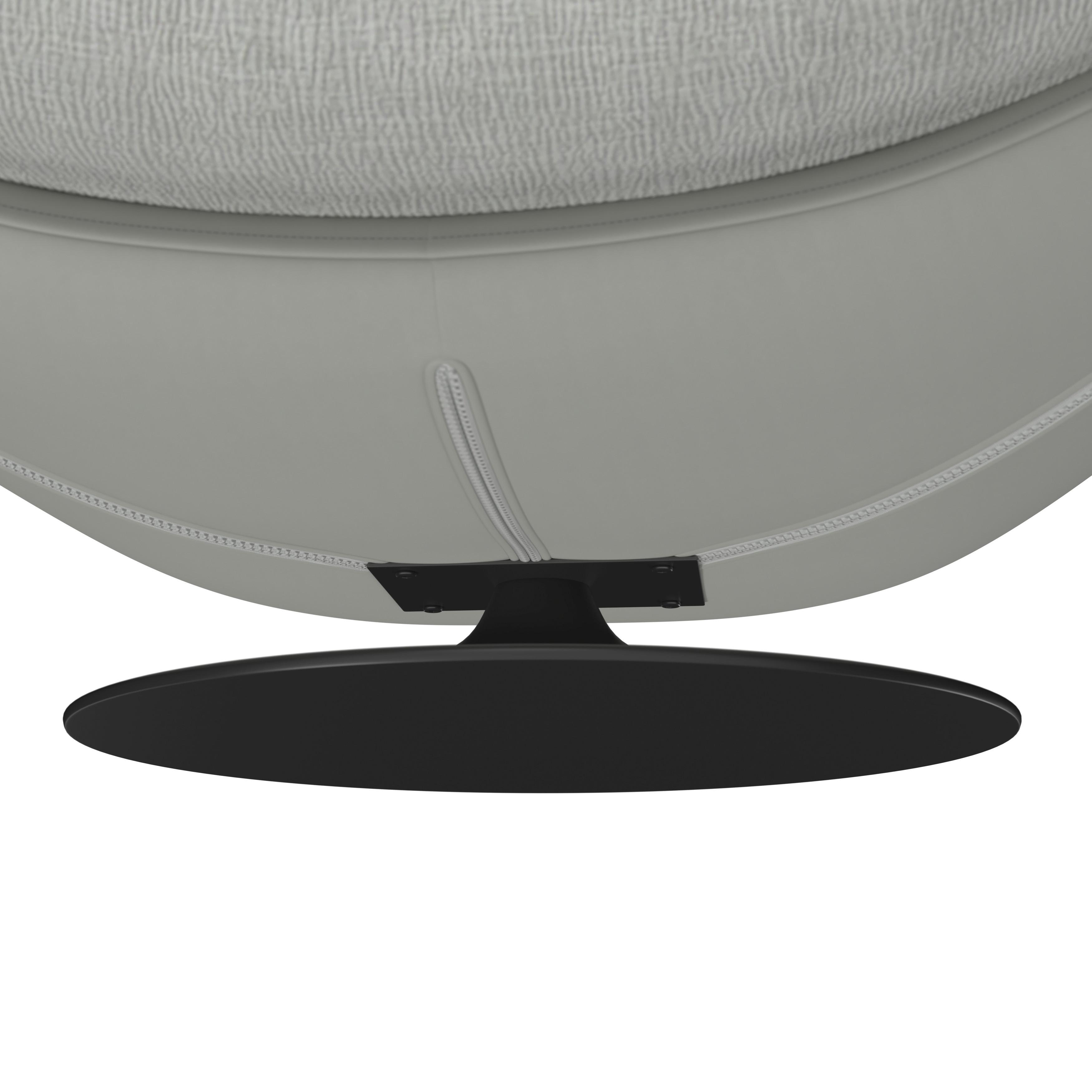 RELAXFÅTÖLJ LENA - grå/svart, Modern, metall/textil (85/82/113cm) - Bessagi Home
