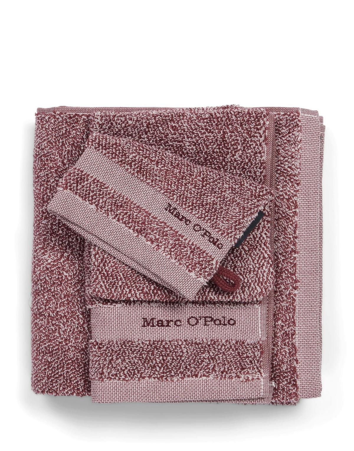 RĘCZNIK MELANGE - oberżyna, Basics, tkanina (50/100cm) - Marc O'Polo