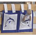 BETTTASCHE STOFFTASCHE - Blau/Weiß, Design, Textil (50/28/2cm) BETTTASCHE STOFFTASCHE - Blau/Weiß, Design, Textil (50/28/2cm)