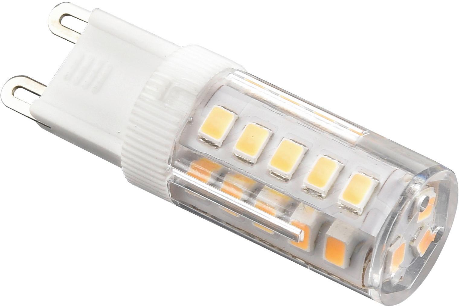 LED-LJUSKÄLLA DAMIAN - vit/transparent, Klassisk, plast (1,5/5,7cm) - Mömax