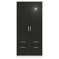 Ormara S Klasičnim Vratima Berlin - boja hroma/siva, Moderno, pločasti materijal/plastika (91/210/54cm) - Modern Living