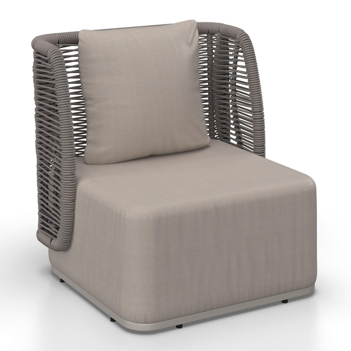 Garnitură grădină Marino - gri deschis/gri închis, Modern, plastic/metal (153/81/76cm) - Bessagi Garden