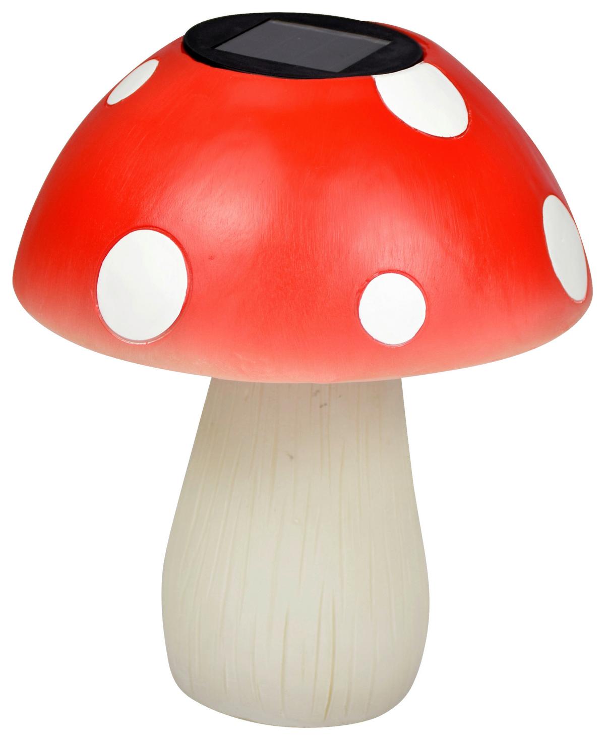 Lampă solară FLIEG - alb/roșu, Modern, plastic (17/17/20cm) - Modern Living