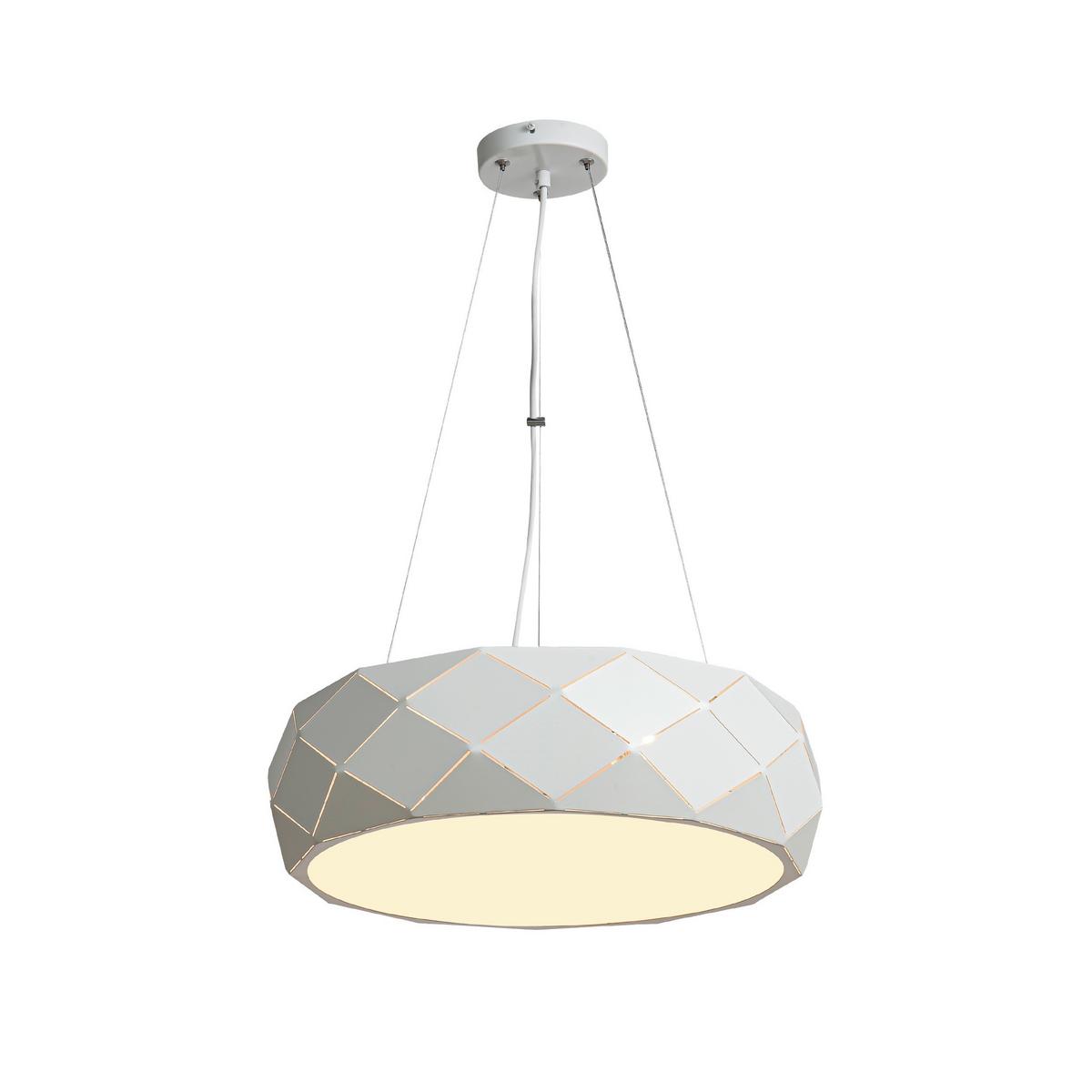 Hängeleuchte Lp-8069/1p Reus - Weiss, Design, Metall (120/47/47cm)