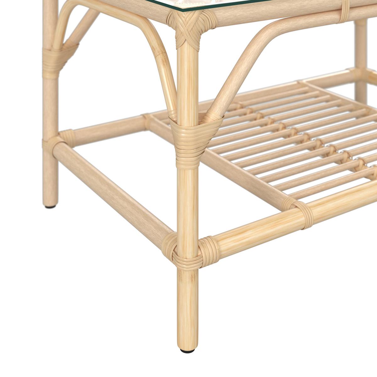 KOMPLET MEBLI TARASOWYCH CALIFORNIA - kolor naturalny, Natur, drewno (62/121/98/80/80/51/71/71/58cm) - Ambia Garden