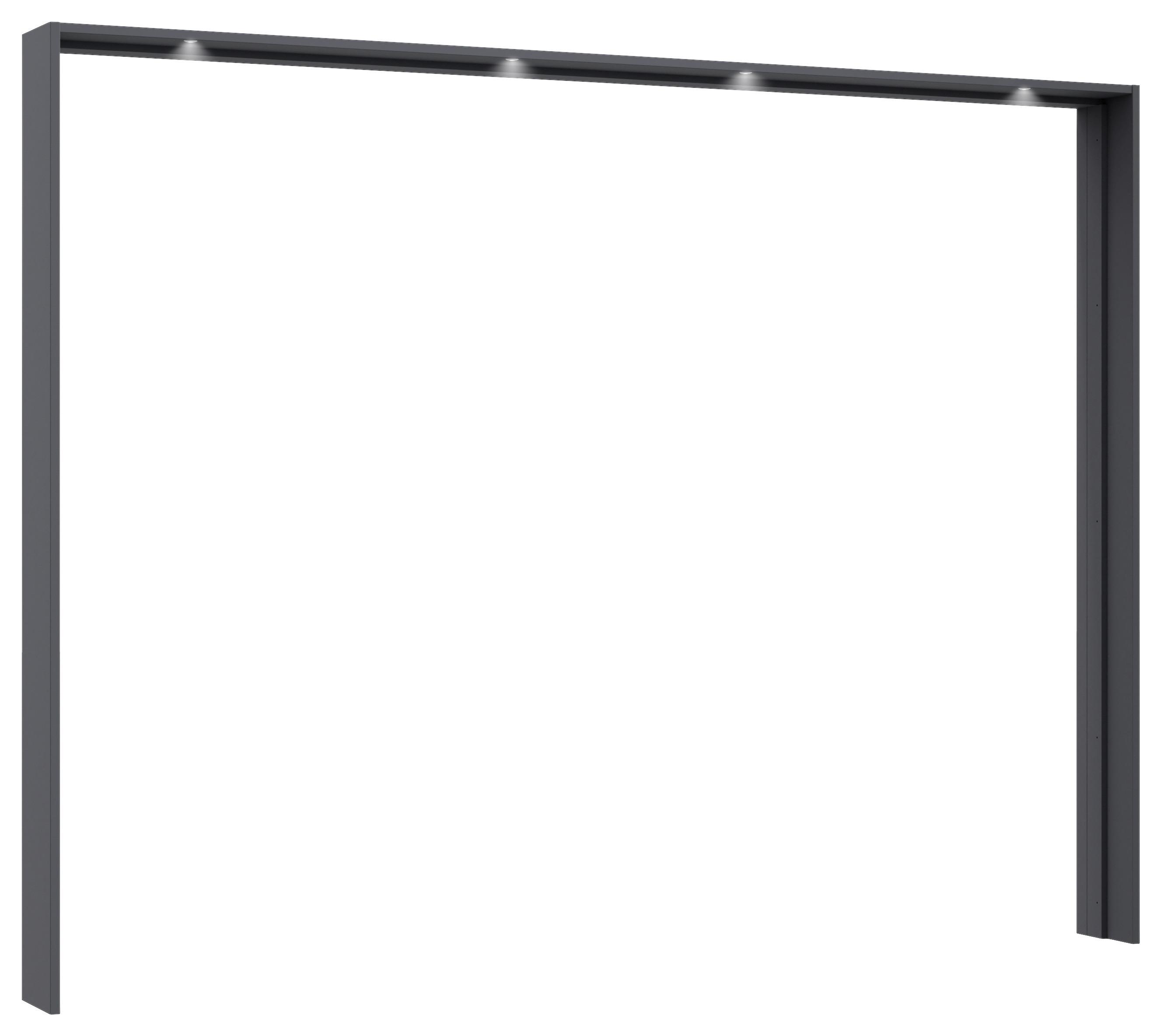 Passepartout Grau - Grau, Konventionell, Holzwerkstoff (278/214/23cm) - Premium Living
