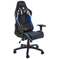 Gamingsessel Agility ca. 55x113x62,5cm Blau/Schwarz - Blau/Schwarz, MODERN, Kunststoff/Textil (55/113/62,5cm) - X Rocker