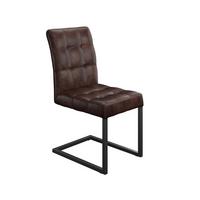 Nihajni Stol Donna, Vintage Rjava - rjava/antracit, Moderno, kovina/tekstil (42/91/62cm)