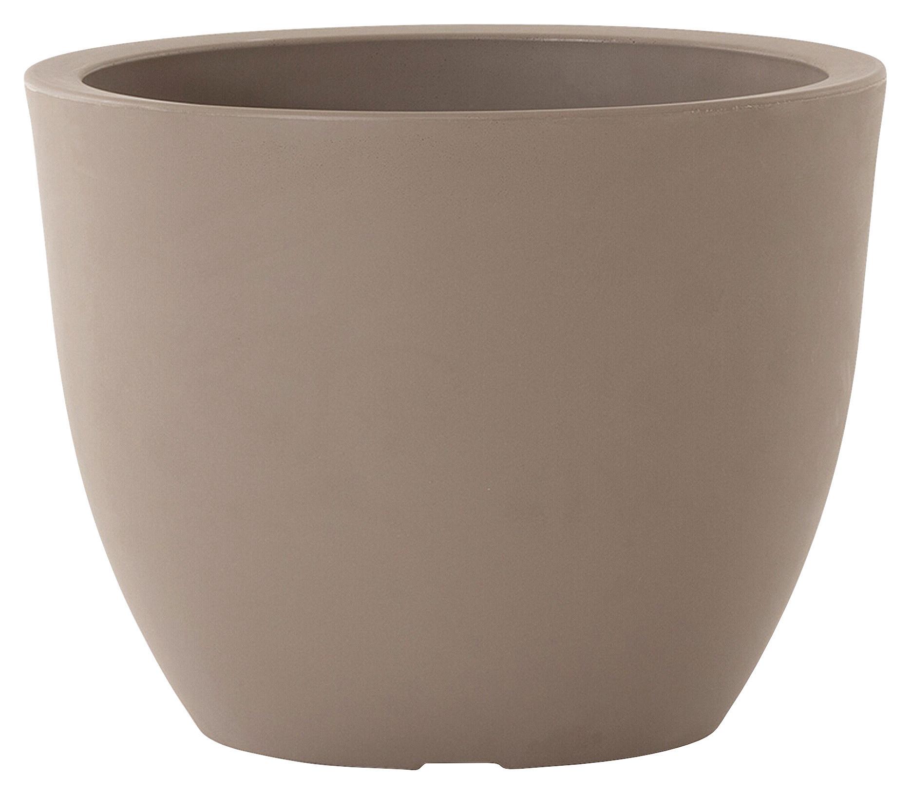 Pflanzentopf Taupe - Taupe, Basics, Kunststoff (50/38,5cm) - Siena Garden