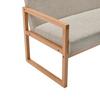 2-SITS SOFFA MALMÖ - ljusgrå/naturfärgad, Modern, trä/textil (120/75/69cm) - Mömax