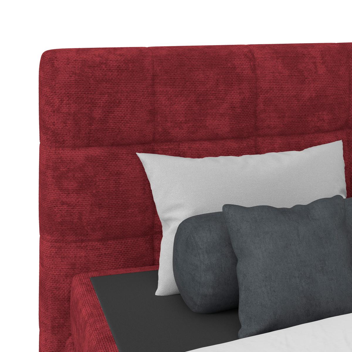 PAT BOX VEGA - verde/roșu burgund, Trend, lemn/textil (160/200cm) - Modern Living