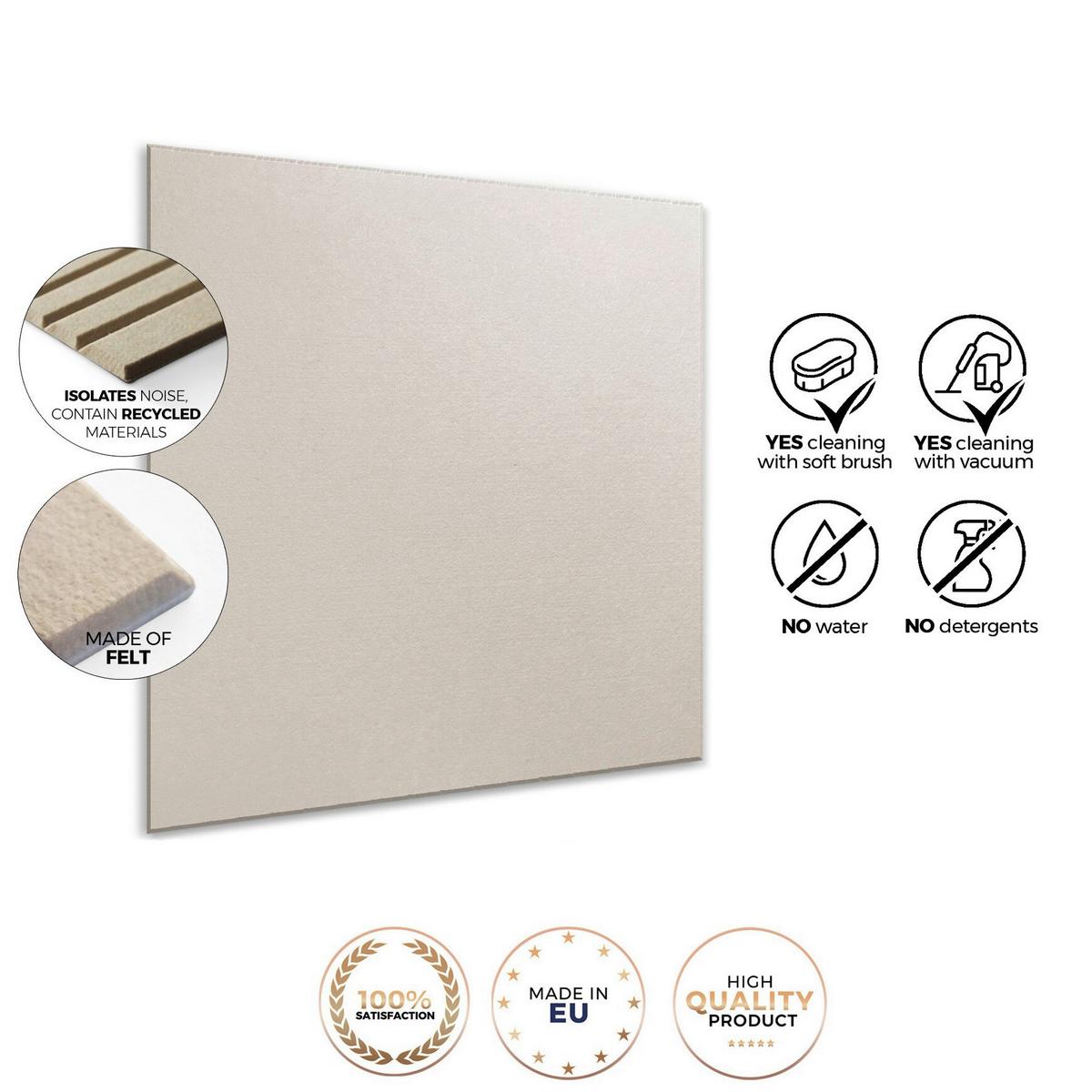 Akustikpaneel Transparent ca. 60x60cm - Transparent, Basics, Textil (60/60cm)