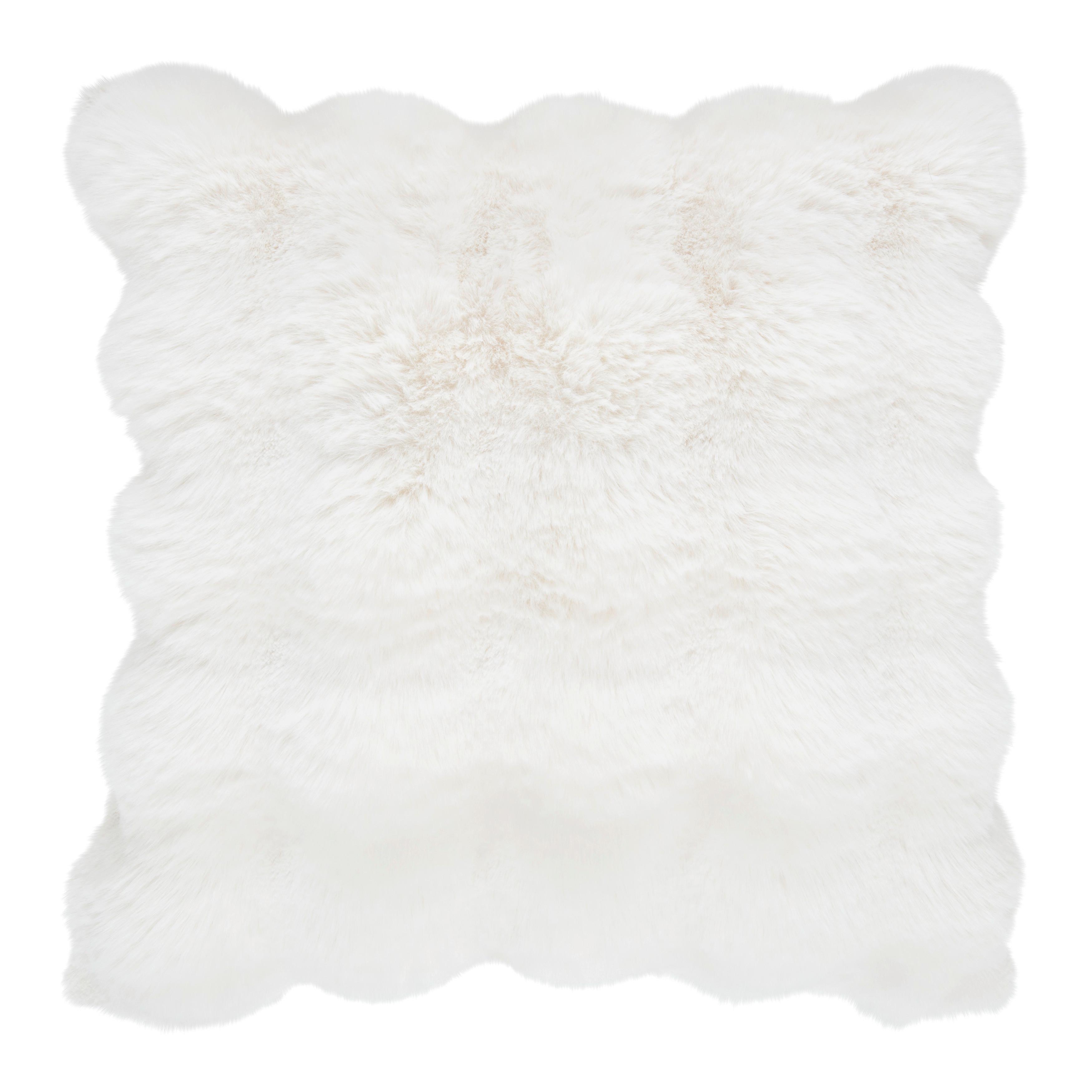 Krznena Blazina Bella - naravne barve, Moderno, tekstil (45/45cm) - Premium Living