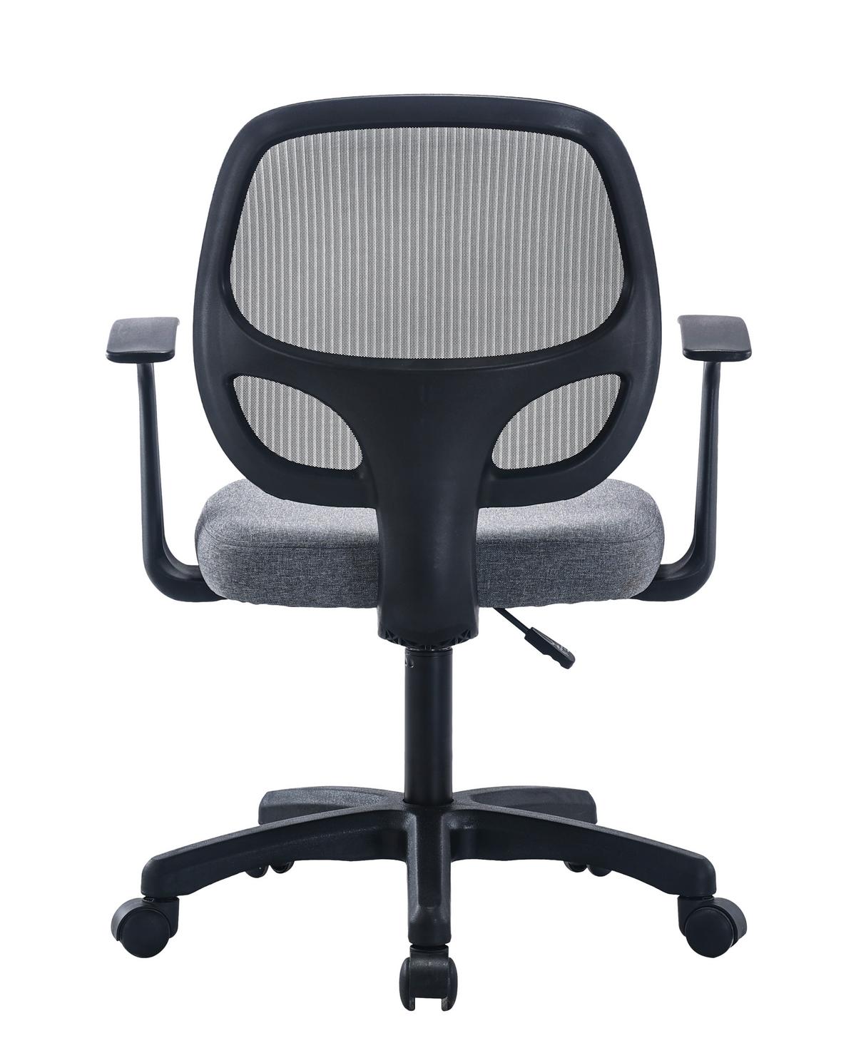 KRZESŁO OBROTOWE PARKER    -XORA- - czarny/szary, Modern, tworzywo sztuczne/metal (60/86-98/60cm) - Xora