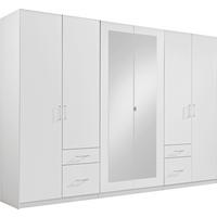 Ormar S Klasičnm Vratima Freiburg - bijela/srebrne boje, Design, staklo/drvni materijal (270/210/58cm) - Modern Living