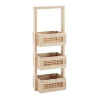 Regal Denis Naturfarben Echtholz/MDF - Naturfarben, MODERN, Holz/Holzwerkstoff (26,5/70,5/18cm) - Bessagi Home