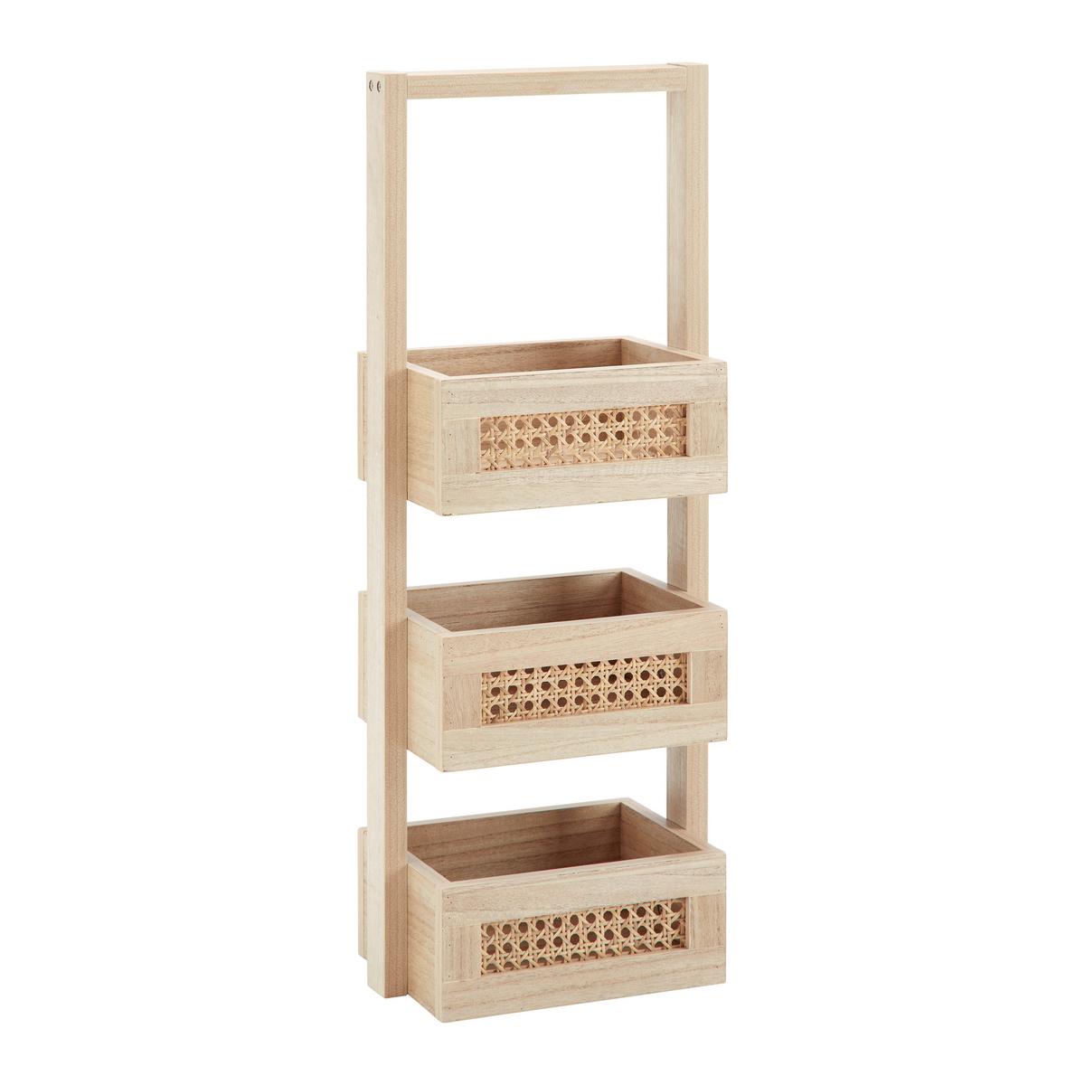 Regal Denis Naturfarben Echtholz/MDF - Naturfarben, MODERN, Holz/Holzwerkstoff (26,5/70,5/18cm) - Bessagi Home