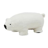 Kinderhocker Knut Eisbär Weiß - Schwarz/Weiß, ROMANTIK / LANDHAUS, Holzwerkstoff/Textil (70/35/35cm) - Premium Living