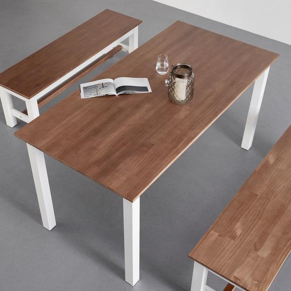Esstisch in Weiß und Braun online bestellen