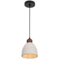 LAMPA WISZĄCA KLARA - kolor orzecha włoskiego/szary, Design, kamień/metal (16/120cm) - Collett's Monde