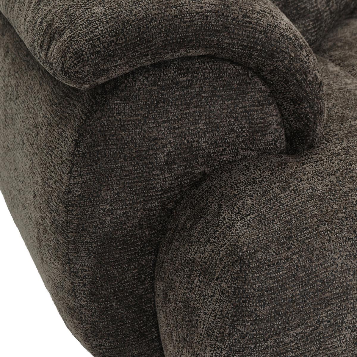Ecksofa Arette Dunkelbraun - Schwarz/Braun, MODERN, Kunststoff/Textil (252/176cm) - Mömax