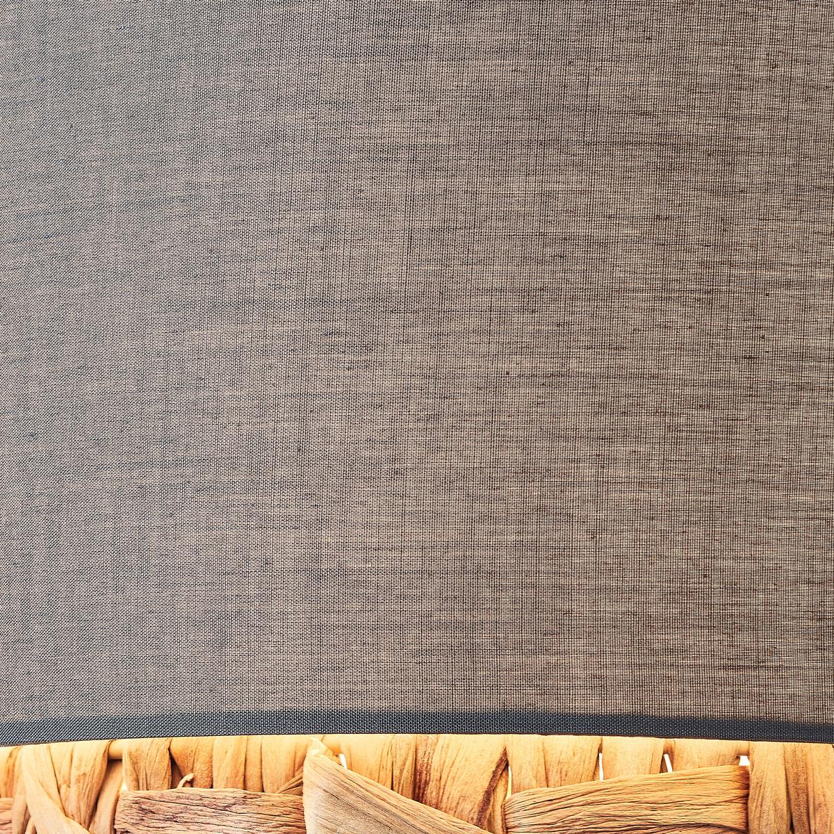 Stehleuchte Waterlilly Schwarz max. 60 Watt - Beige/Schwarz, Natur, Naturmaterialien/Textil (35/160cm) - Brilliant