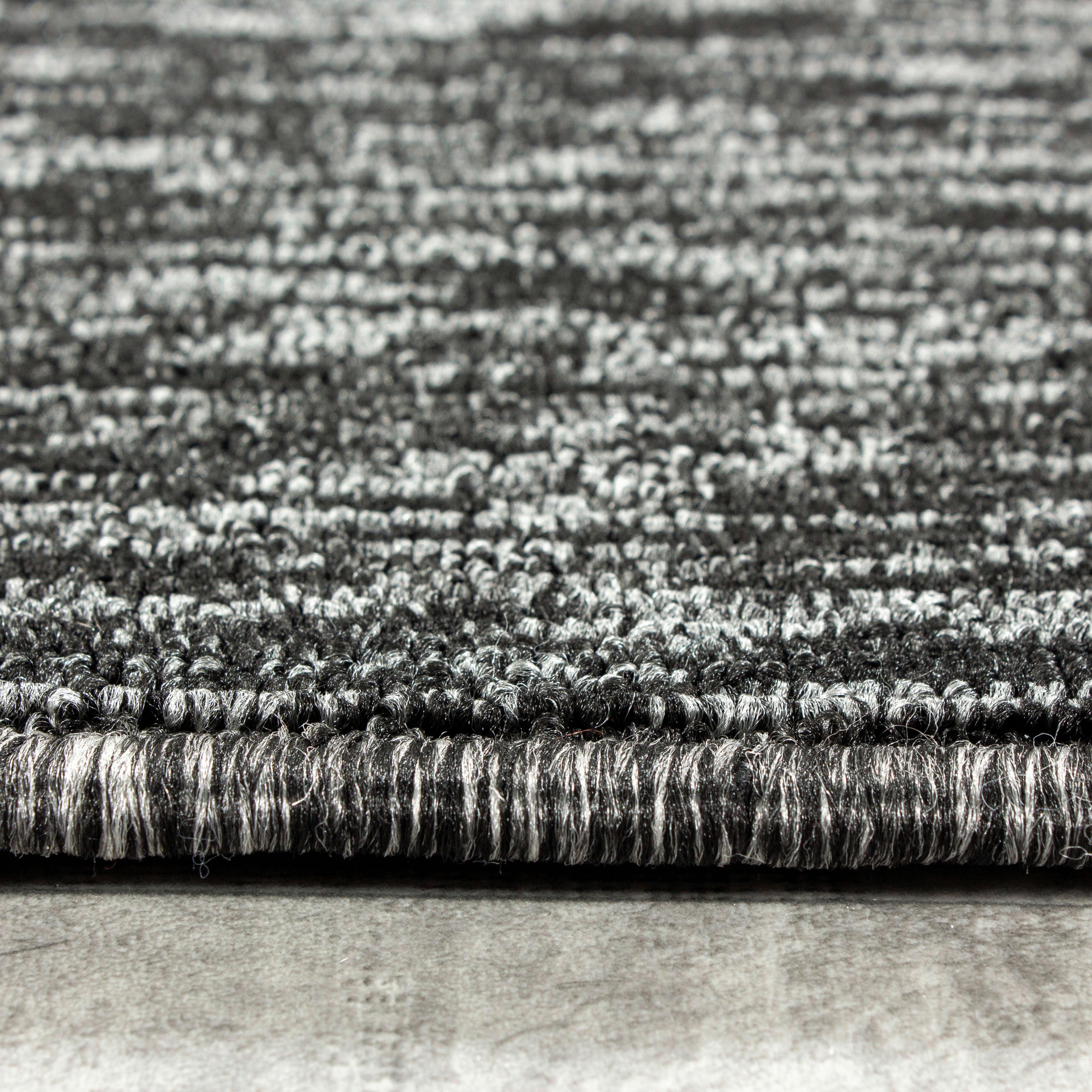 Flachwebeteppich Nizza Anthrazit ca. 80x250cm - Anthrazit, KONVENTIONELL, Textil (80/250cm)