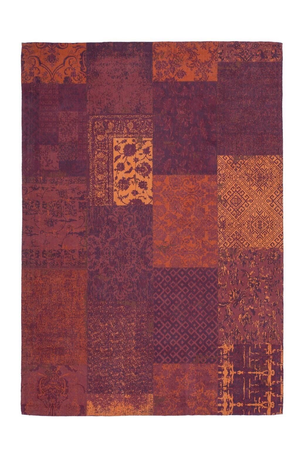 Flachwebeteppich Symphony 160 Rot 80cm X 150cm - Rot, Basics, Textil (80/150cm) - Kayoom