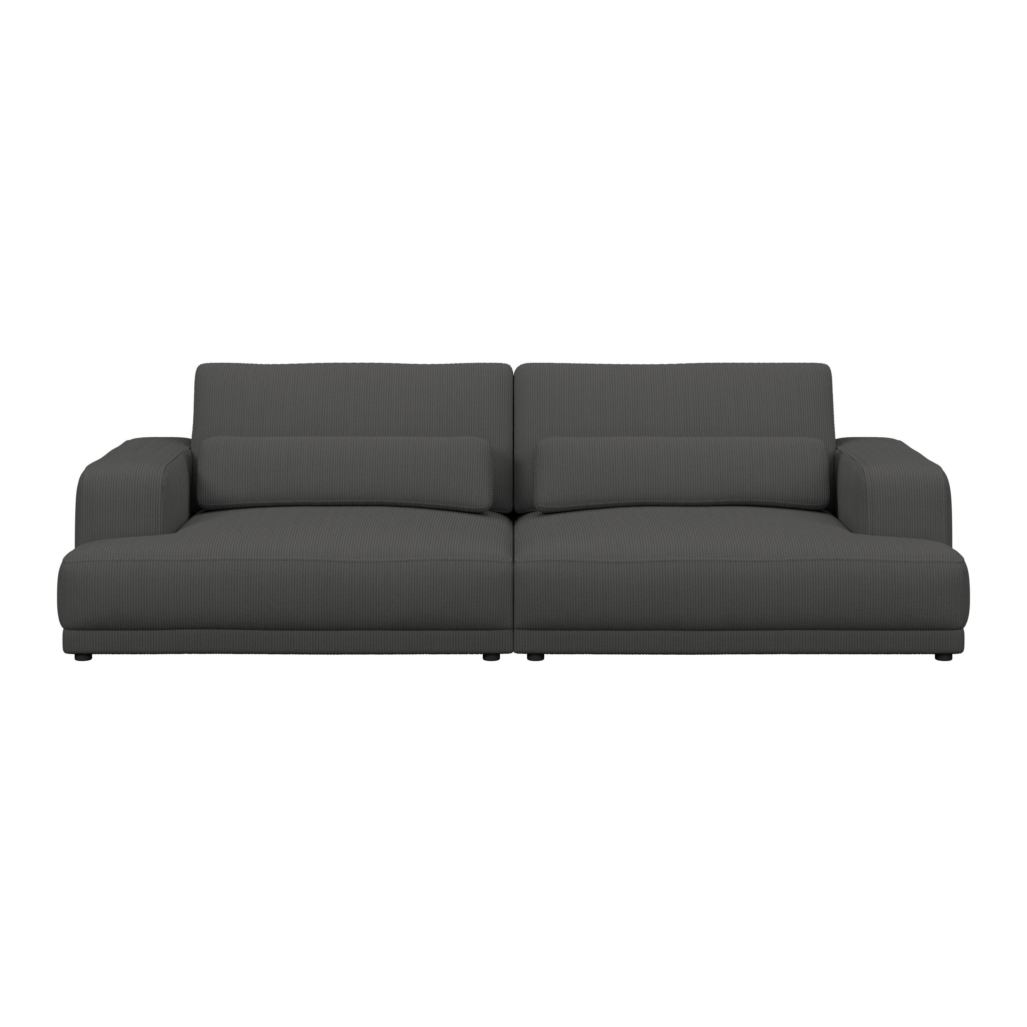 Velika Sofa Savona - antracit, Trend, tekstil (260/77/111cm) - Luca Bessoni