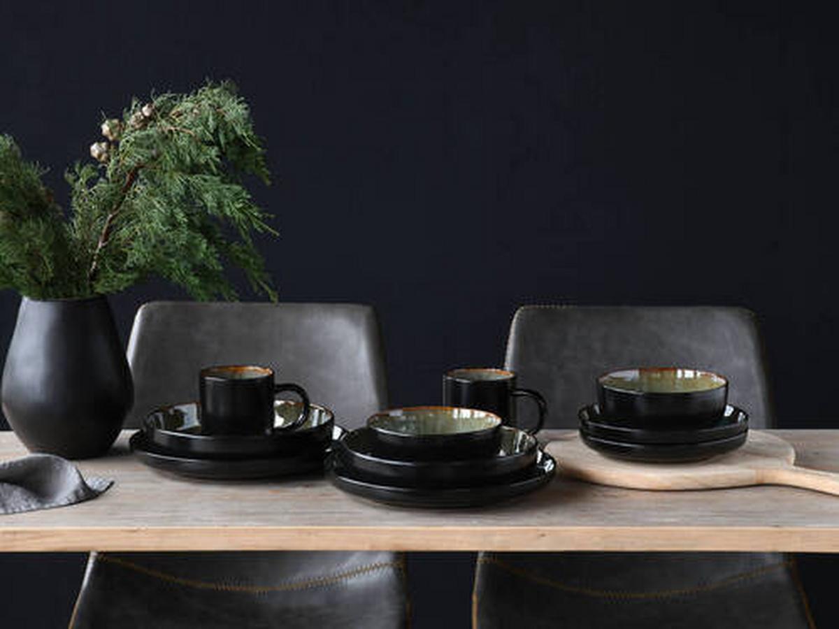 Kombinirani Servis Nordic Fjord Green, 10-Delni - zelena, Trend, keramika - Creatable