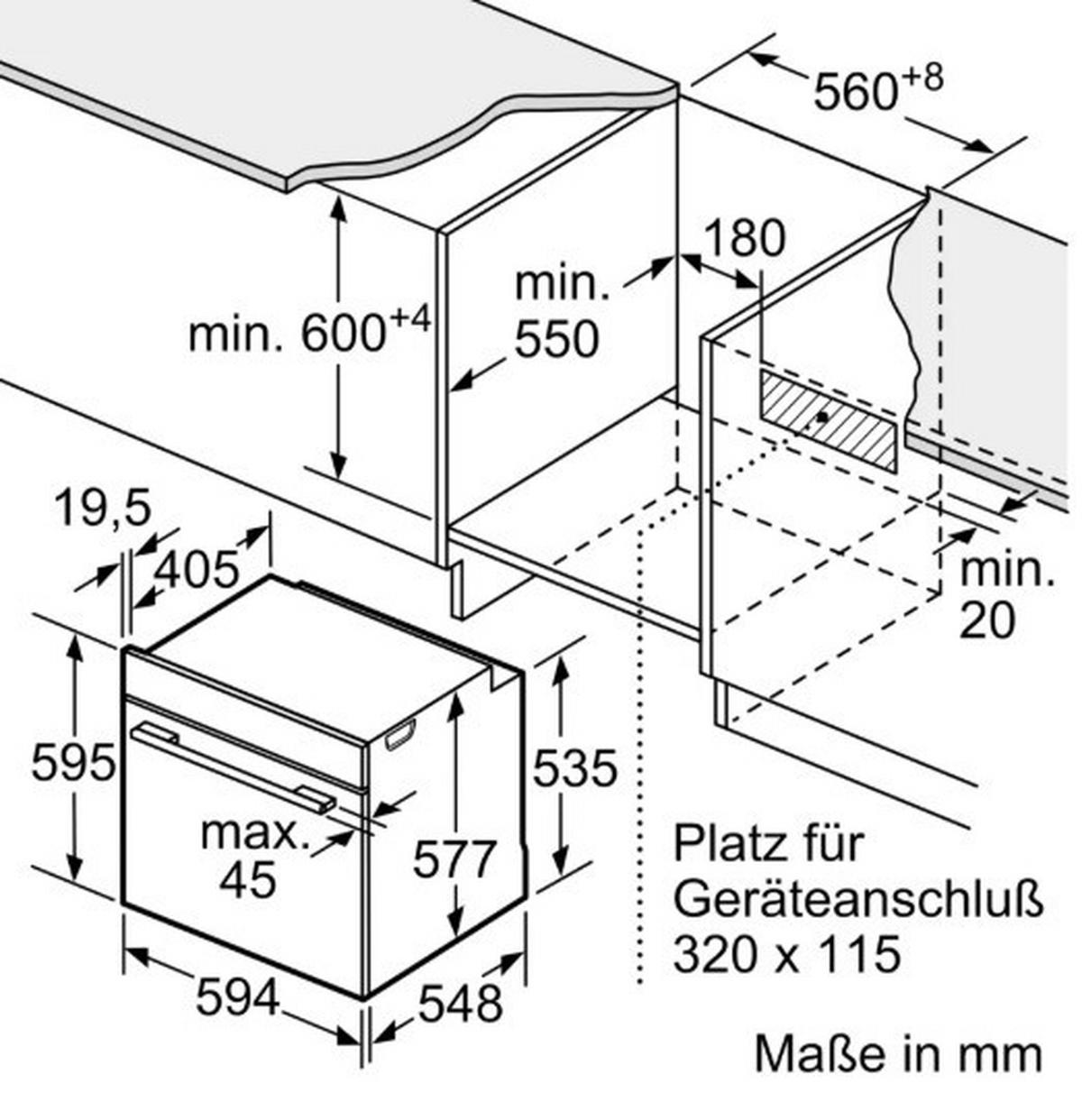 Backofen HM976GMB1 mit Mikrowellenfunktion - Schwarz, Metall (59,4/59,5/54,8cm) - Siemens