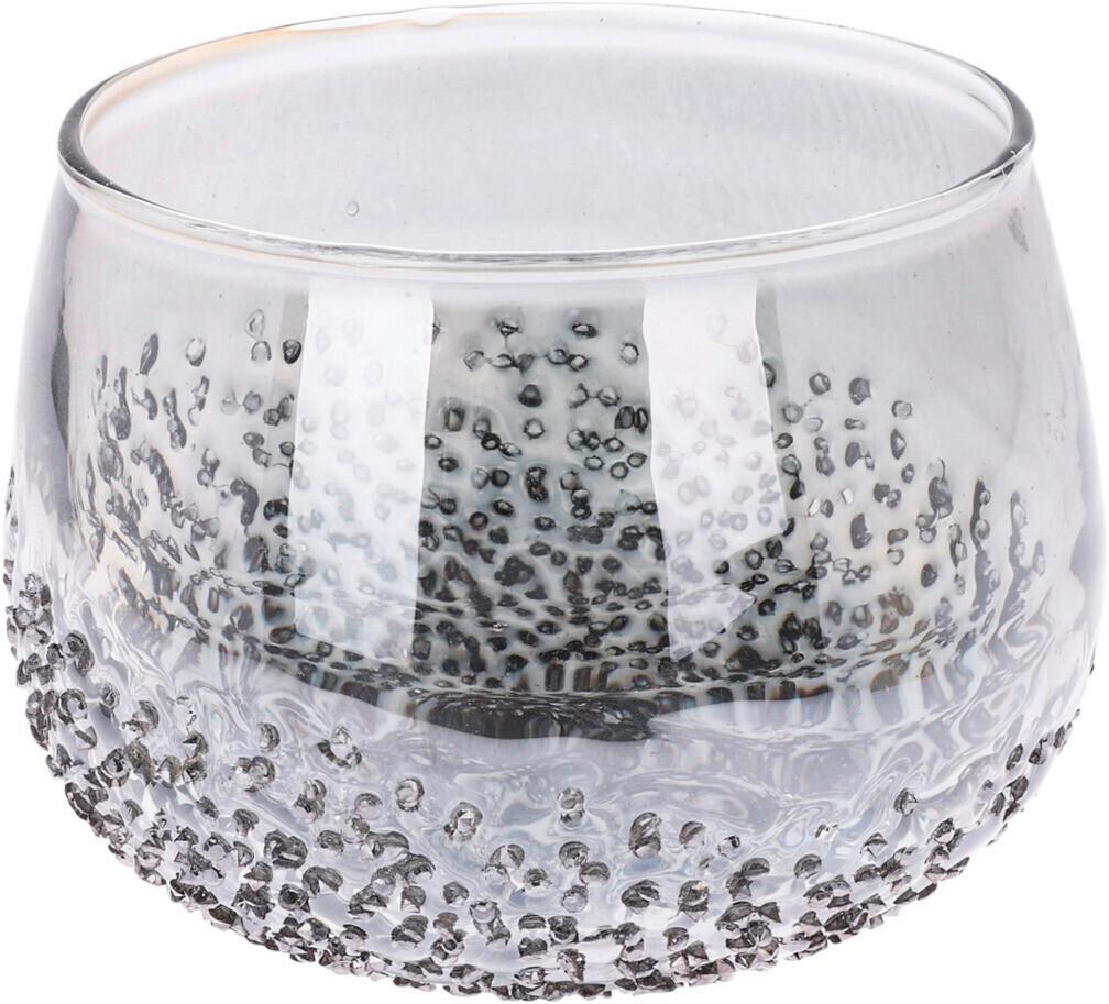 Teamécsestartó Joy Silver - Üveg (11/8,5cm)