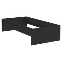 Posteljni Okvir Unit 90 - antracit, Konvencionalno, leseni material (90/200cm) - Based