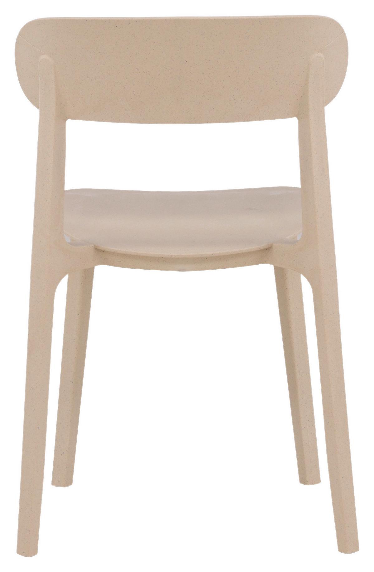 Stuhl-2er Set Åstol ca. 50x78,5x52 cm Beige - Beige, Design, Holz/Kunststoff (50/78,5/52cm) - Livetastic