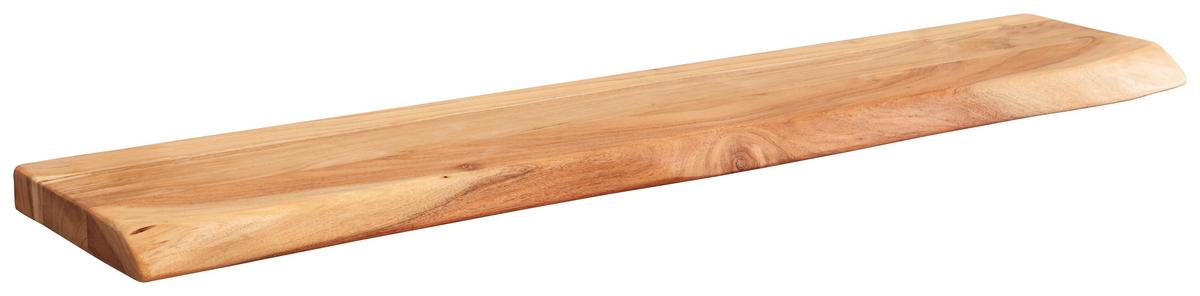 Wandregal in Akaziefarben - Akaziefarben, MODERN, Holz (115/4/25cm) - MID.YOU