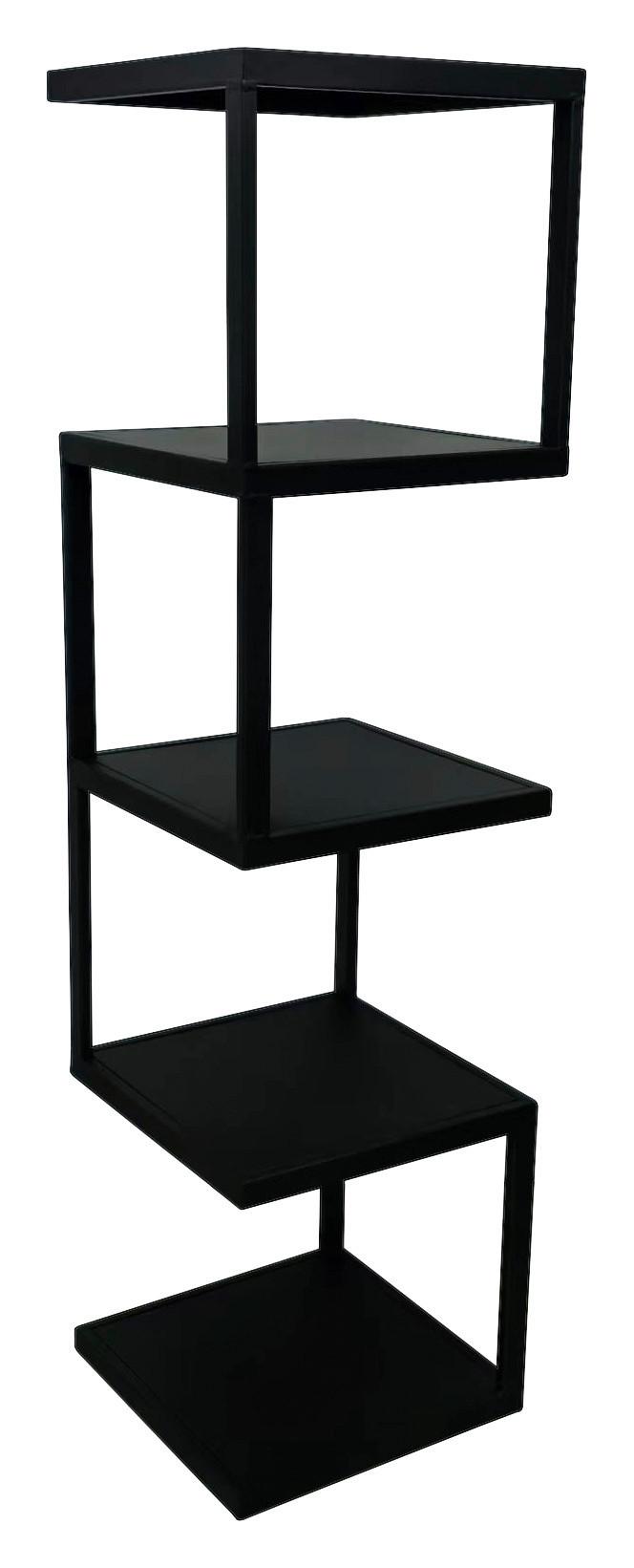 REGAŁ BRUCE - czarny, Basics, metal (25/96/25cm) - Carryhome