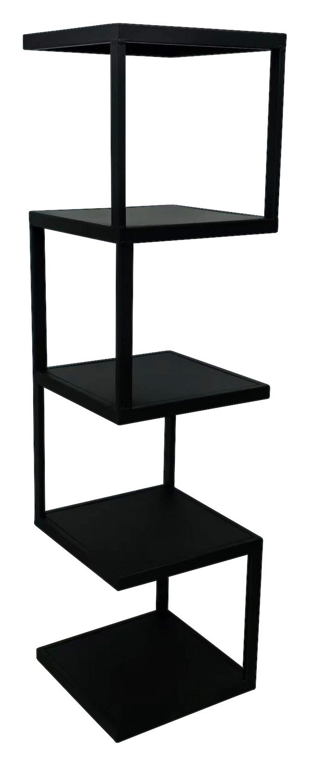 REGAŁ BRUCE - czarny, Basics, metal (25/96/25cm) - Carryhome