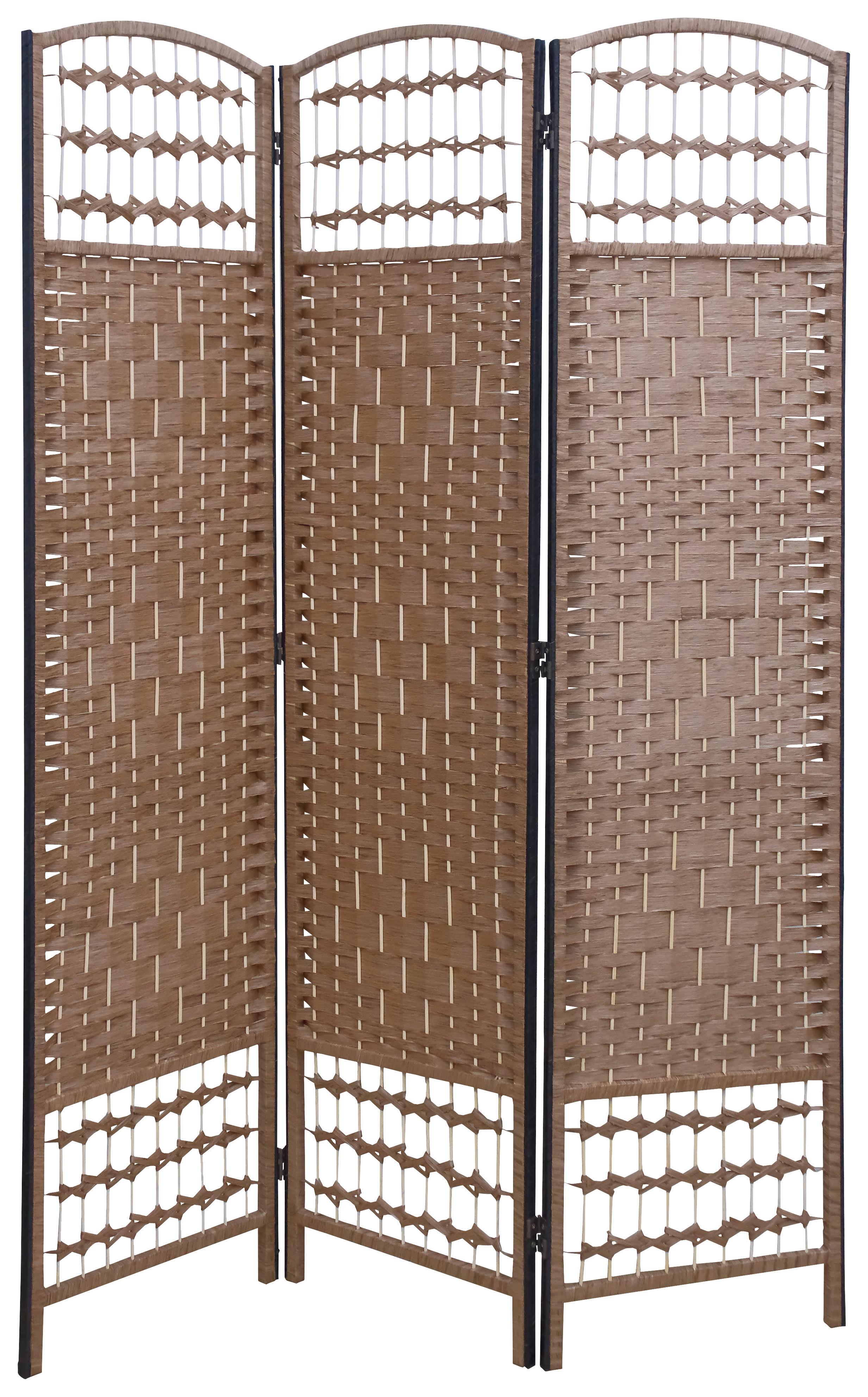 Paravan Bettina 2, Pravi Les - črna/bež, Moderno, papir/les (125/170/1.8cm)