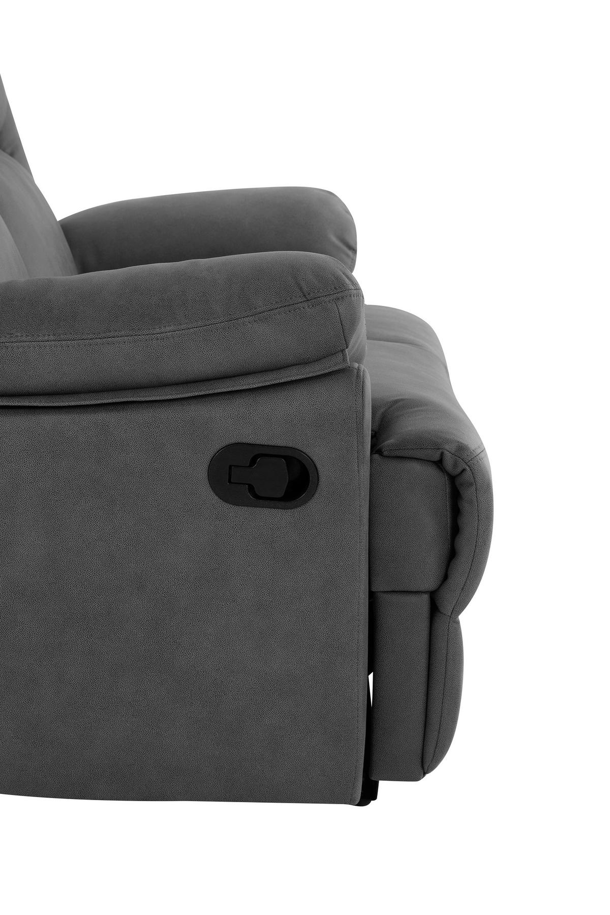 Dvosed Clara, Siva - siva, Basics, tekstil (145/103/93cm) - Livetastic