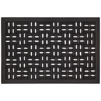 Fussmatte Karo In Schwarz Ca. 40x60cm - Schwarz, Basics, Kunststoff (40/60cm) - Mömax