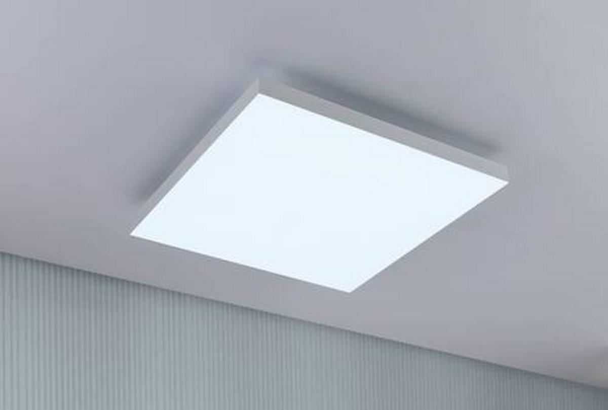 LED-Paneel Velora Rainbow in Weiß max. 19 Watt - Weiß, Basics, Metall (45/45/6,4cm) - Paulmann