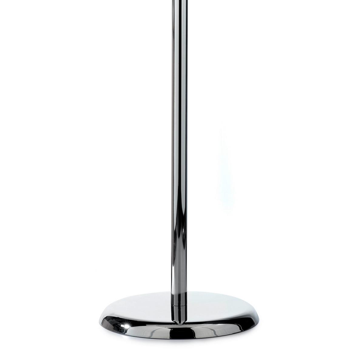 Stehleuchte Pioggia Chromfarben max. 6 Watt - Chromfarben, KONVENTIONELL, Glas/Metall (40/160cm)
