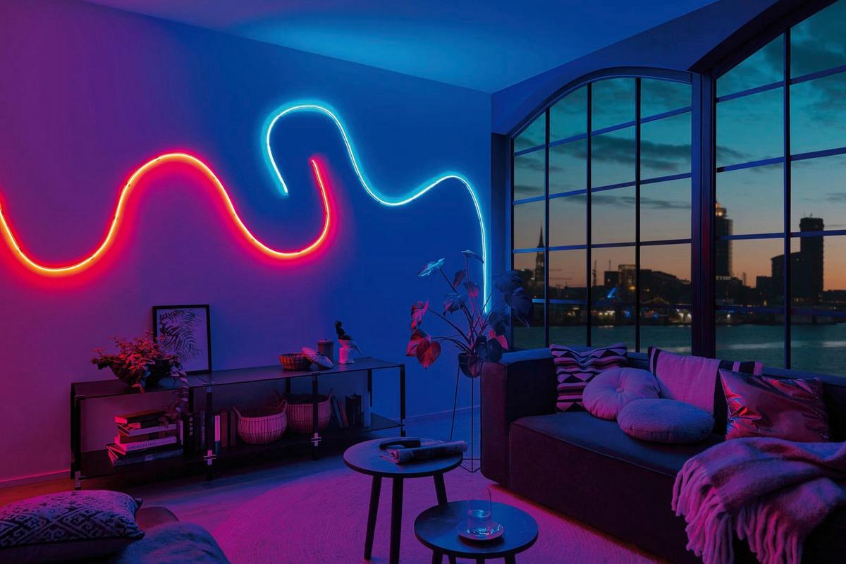 LED-Strip MaxLED Flow RGB Weiß max. 13,5 Watt - Weiß, Basics, Kunststoff (150cm) - Paulmann