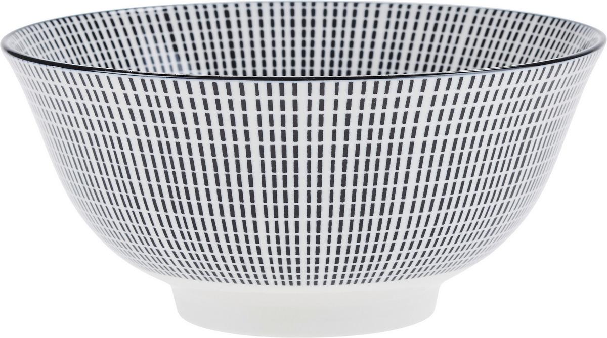 Mélytányér Shiva - fekete/fehér, Lifestyle, kerámia (21/8cm) - Modern Living